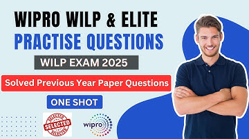 Wipro WILP Practise Paper | Wipro WILP previous year Paper Question and Answers Solved | Wipro Elite