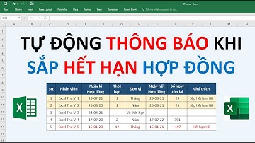 Excel tự thông báo khi đến hạn hợp đồng (No VBA) | EXCEL THÚ VỊ
