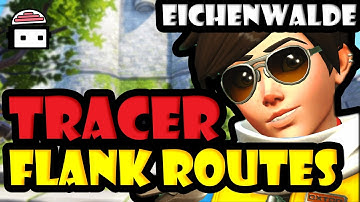 Overwatch - Tracer Flank Routes Eichenwalde