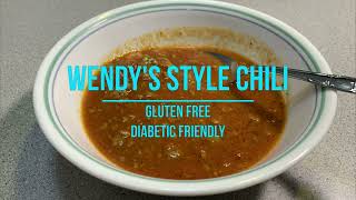 23-005 Wendy's Style Chili - Gluten Free, Diabetic Friendly