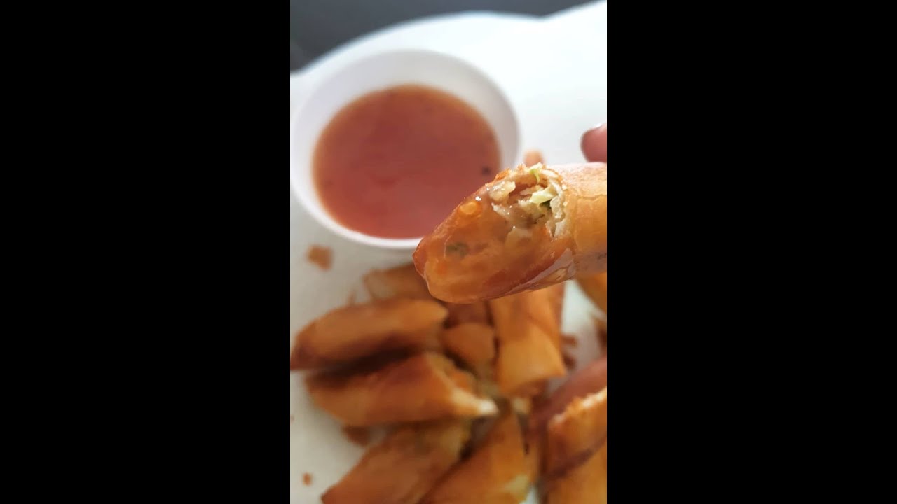 Lumpiang Shanghai and Sweet Chili Sauce (how to store uncooked Lumpiang