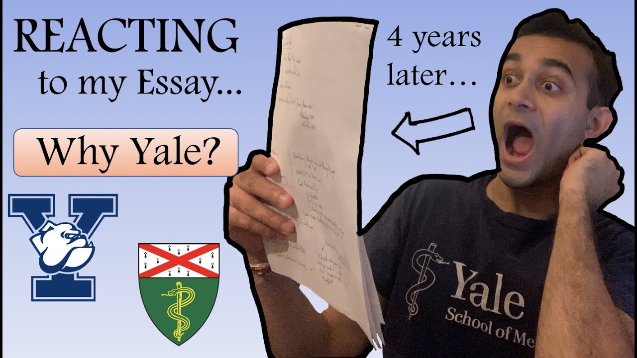 why yale essays