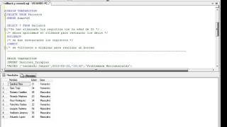 Aplicaciones de Rollback t Commit en SQL SERVER 2008