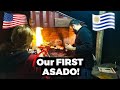 OUR FIRST ASADO - Staying with locals in Uruguay
