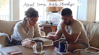 Husband & Wife Morning Routine + REAL TIME Bible Study with Us!