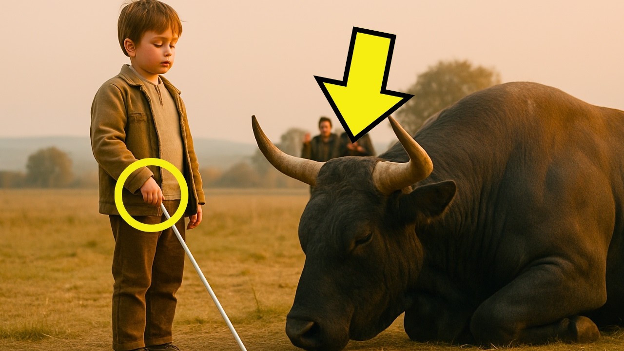 UN NIÑO CIEGO FUE HASTA EL TORO BRAVO… Y ÉL SIMPLEMENTE SE ACOSTÓ A SUS PIES