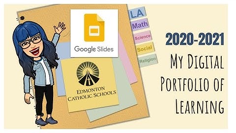 Google Slides Digital Portfolio for Students