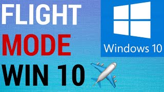 how to turn flight mode on & off ✈ windows 10