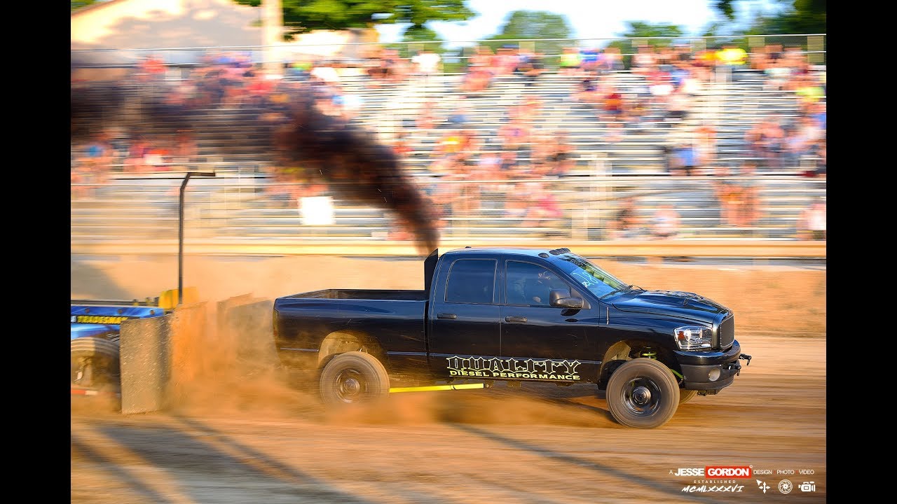 Trevor Hull's pass at the Whitley County Truck Pull