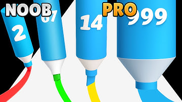 Crayon Rush 3D❌❌NOOB vs PRO vs Hacker🔥🔥Walkthrough Max Gameplay WT2124