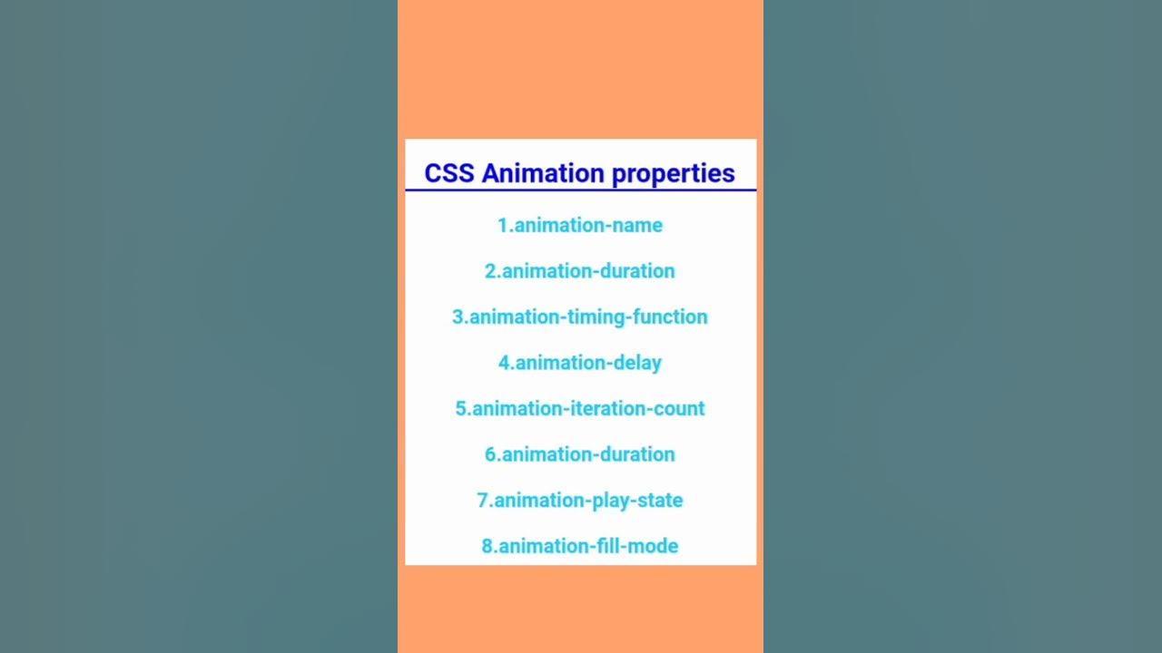 CSS Animation Properties#OSDeveloper#Webdeveloper#shorts#youtubeshorts# ...