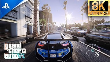 GTA 6 PS5 Graphics? 8k Ultra Settings Gameplay! QuantV + NVE GTA 5 Ray Tracing RTX 3090 Ti PC Mod!
