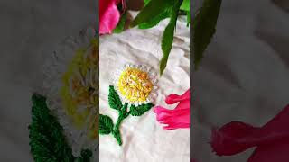 কদম ফুল সেলাই 🪡❤️🧡 #handbroidery #embroidery #embroidery #ytviral #shorts
