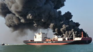 1 МИНУТУ НАЗАД! 2000 тонн сырой нефти в Иран взорвал украинский Як-140