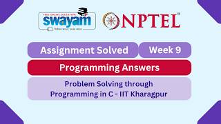 Problem Solving Through Programming In C Week 9 | Programming Answers | #nptel #nptel2026 #myswayam