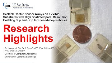 Research Highlights: Scalable Tactile Sensor Arrays on Flexible Substrates