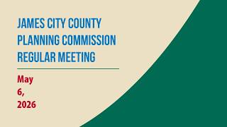 Planning Commission Regular Meeting – May 6, 2026