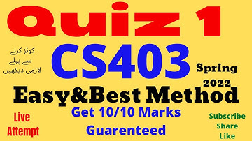 cs403 quiz 1 solution spring 2022 cs403 quiz1 2022 cs403 quiz 1 spring 2022 cs403 quiz1 2022 sol l4h