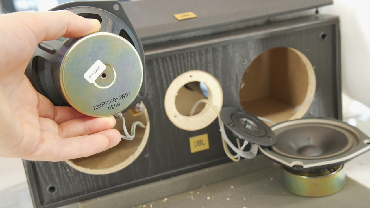 Look inside JBL ATX 10c Center Speaker + Free Air Test - YouTube