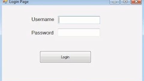 Visual Basic Simple Login Form Tutorial | 2018 |