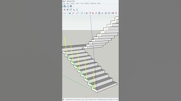 Create Railing using MajRail Plugin in Sketchup | #shorts #sketchuptutorial #sketchup3d #3d #model