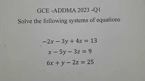 Solve systems of equations using Crammer
