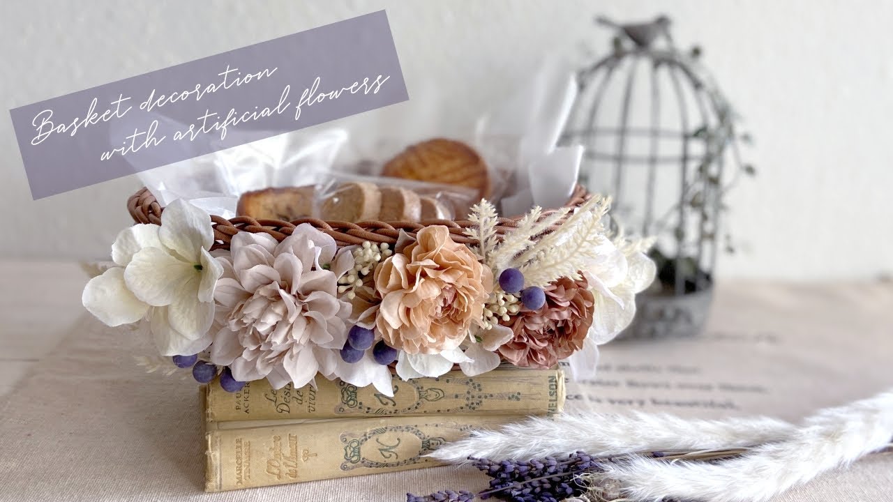 100均DIY】母の日のプレゼントにもオススメ♡100均造花でバスケット