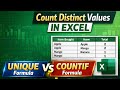 Count Distinct Values in Excel 🔥 | UNIQUE & COUNTIF Formula Explained in Hindi