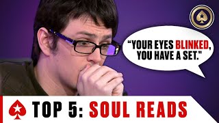 TOP 5 POKER SOUL READS ♠ Best of The Big Game ♠ PokerStars