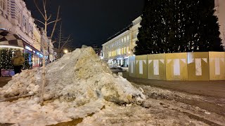 Как выглядит самая красивая улица в канун Нового года — горы снега лежат на «Ленинградке»
