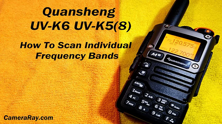 Quansheng UV-K6 UV-K5(8) How To Scan Individual Frequency Bands #quansheng