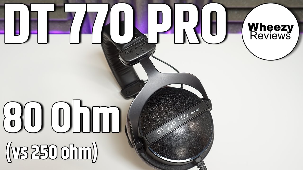 Beyerdynamic DT 770 Pro 80 Ohm Review - I like this one better 