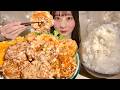 ASMR Giant Chili Mayo Shrimp【Mukbang/ Eating Sounds】【English subtitles】