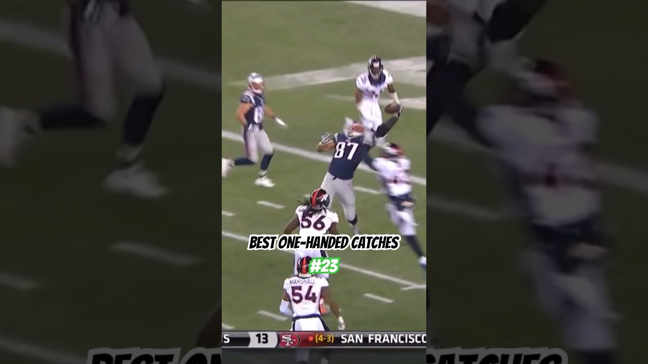 Gronk with a strong one handed grab for number 23 