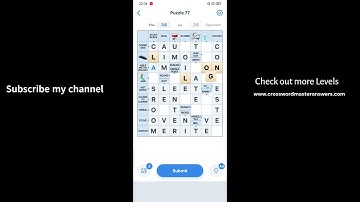 Crossword Master Level 77 Answers | Crossword Master Puzzle 77