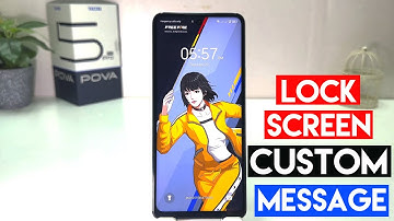 Tecno Pova 5 Pro: How to Set a Custom Message on the Lock Screen