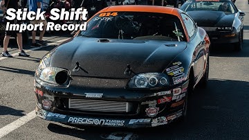 Grannas Racing Toyota Supra resets the World Stick Shift Record for an Import