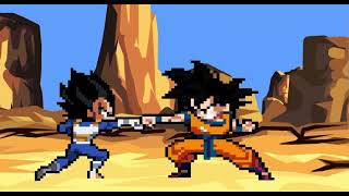 Goku vs Vegeta (Sticknodes Sprite Animation)