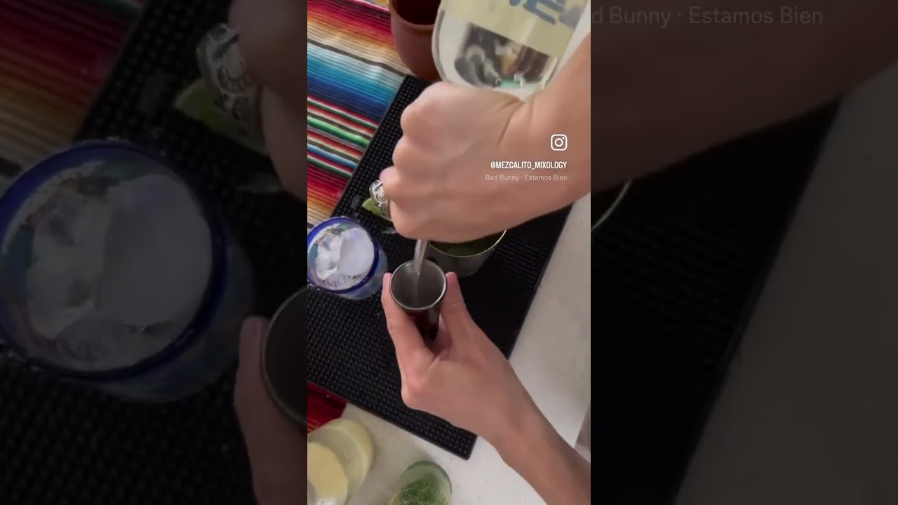 Cilantro 🌶️ mezcal cocktail     