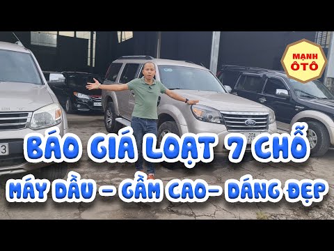 Video Báo Giá Loạt 7 Chỗ Máy Dầu Vừa Cập Bến Mạnh Ô Tô - youtube