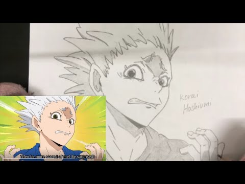 Drawing Kourai Hoshium Haikyuu 手描き ハイキュー 星海 光来 Youtube