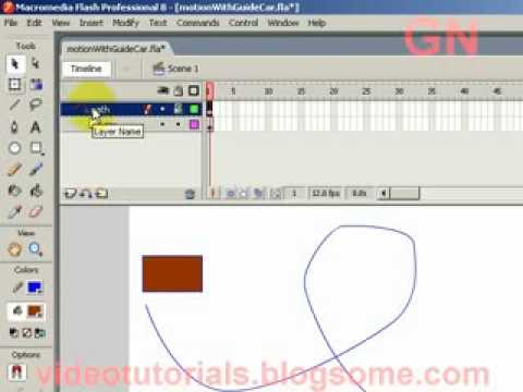 Flash Create a Motion Guide Layer