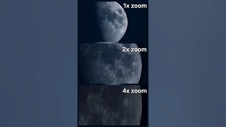 🎥 Zooming the #Moon with Seestar S50 – 1x vs 2x vs 4x #Seestar #SeestarS50 #Astrophotography #Shorts