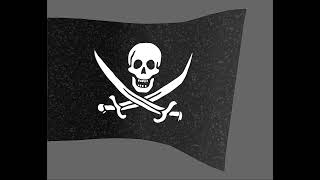 Game animation Spine 2D - Pirate flag