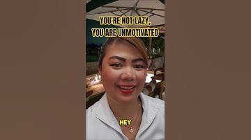 You’re Not Lazy — You’re Unmotivated for a Reason #motivationalvideo #healingjourney