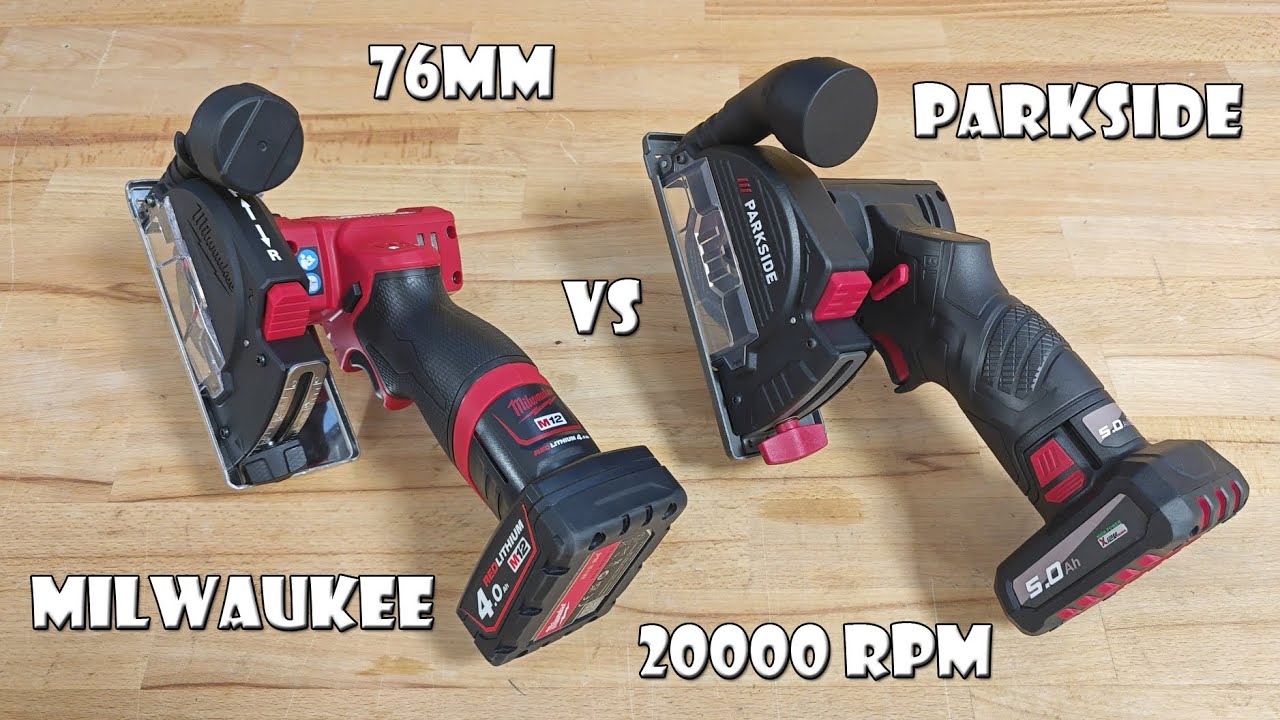 Угловая шлифовальная машина Parkside Performance PPWSA 12 A1 против Milwaukee M12 FCOT
