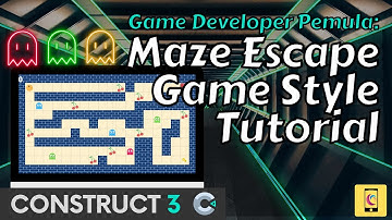 Basic Maze Escape Game Style video tutorial using Construct 3