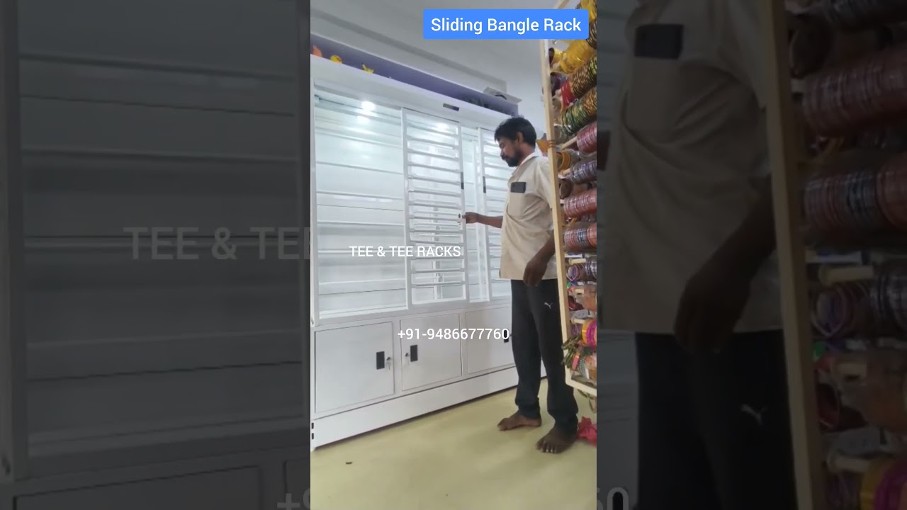 Fancy rack | Bangle Rack | sliding Bangle Rack | store rack | steel rack