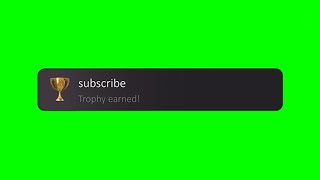 Gold Trophy Pop-Up for Videos (Green Screen) 🏆