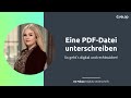 PDF digital unterschreiben: Rechtssicher & einfach